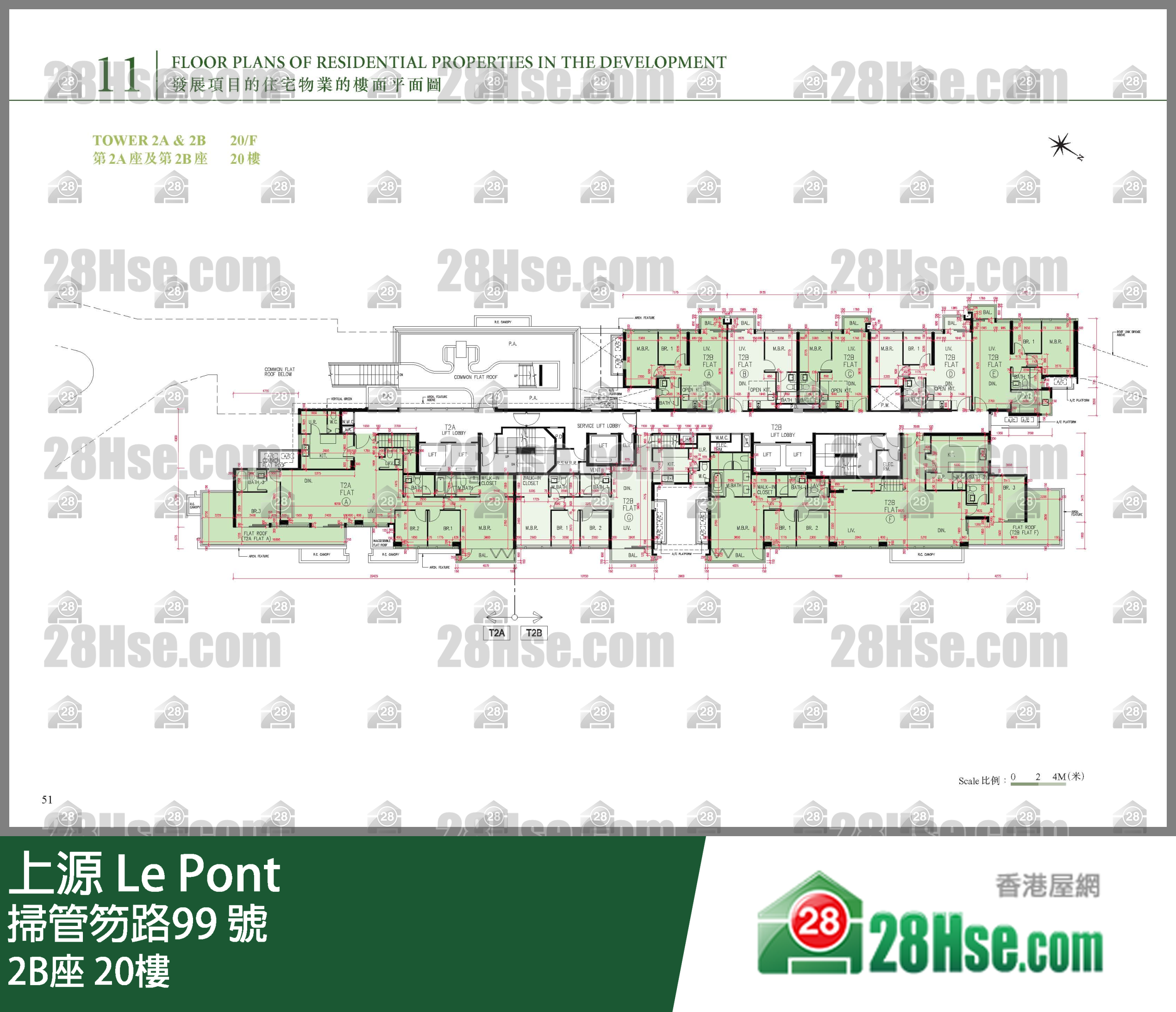 2B座 20樓 平面圖