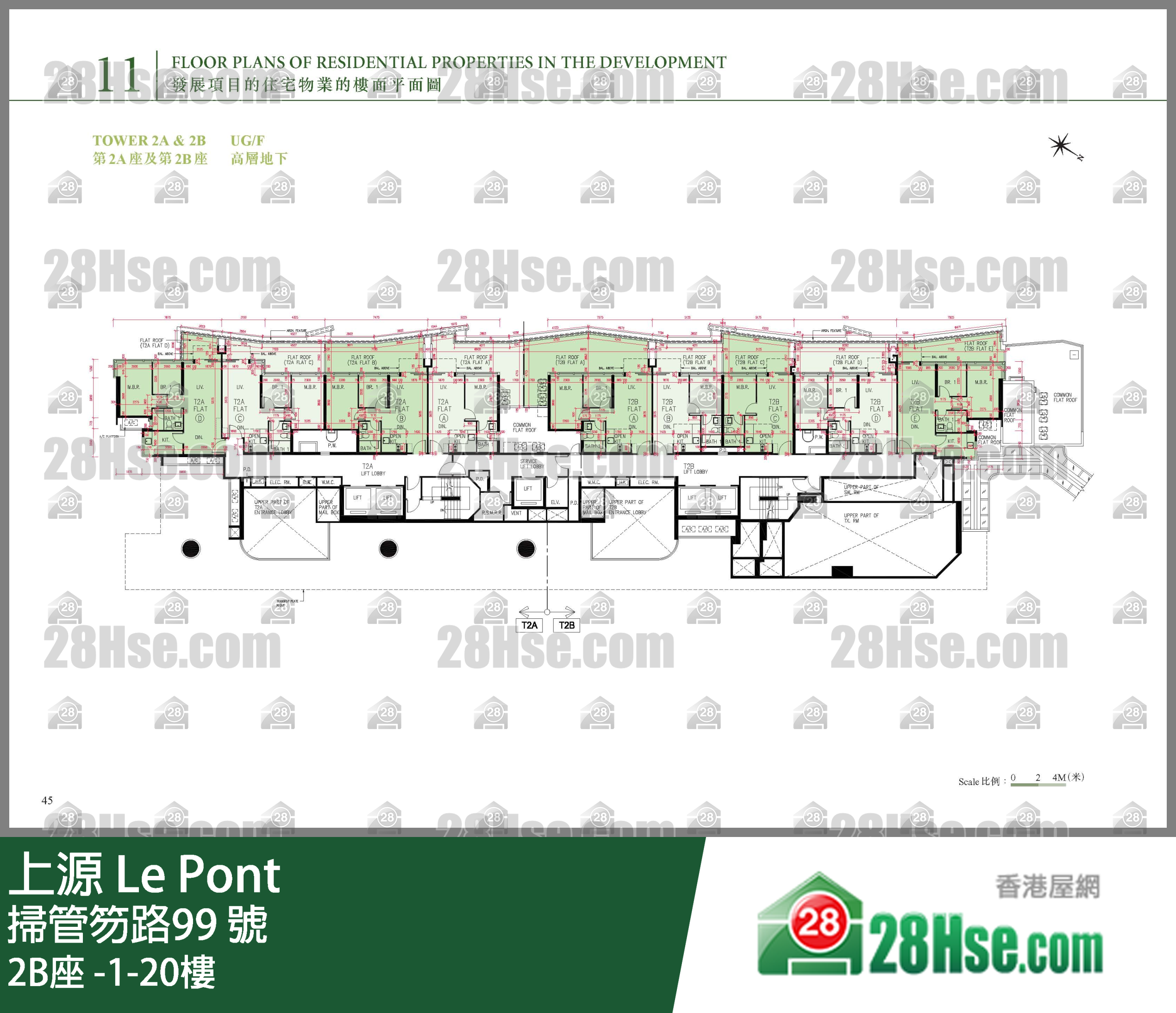 2B座 -1-20樓 平面圖