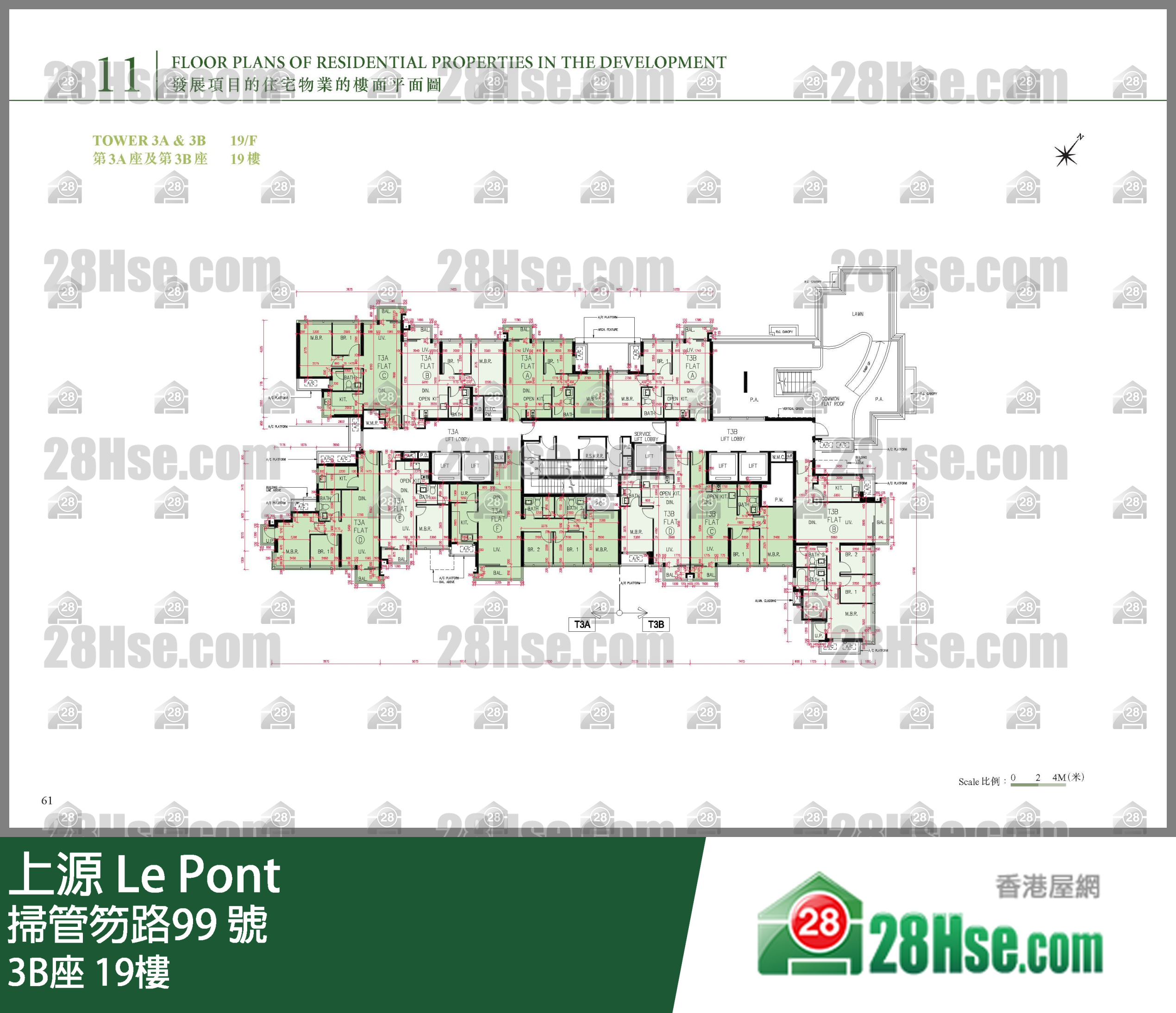 3B座 19樓 平面圖