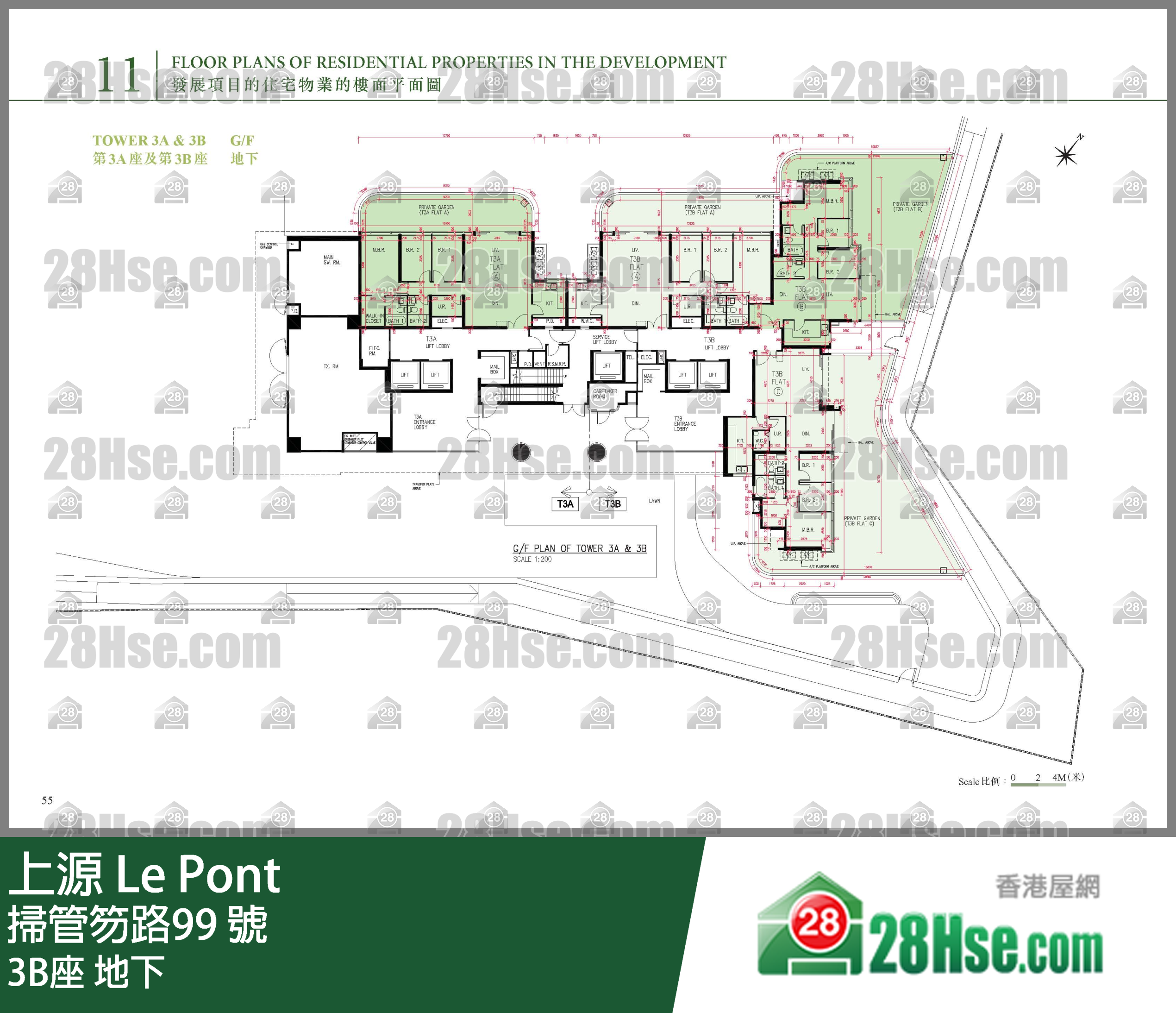 3B座 地下 平面圖