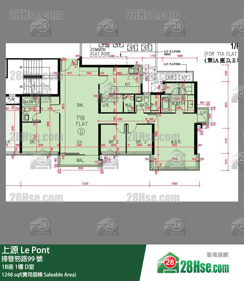 上源 大厦 1B座 1楼 D室 平面图