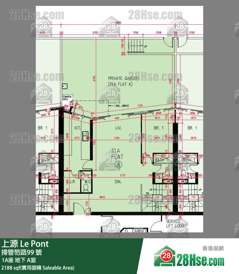 上源 大厦 1A座 A室 平面图