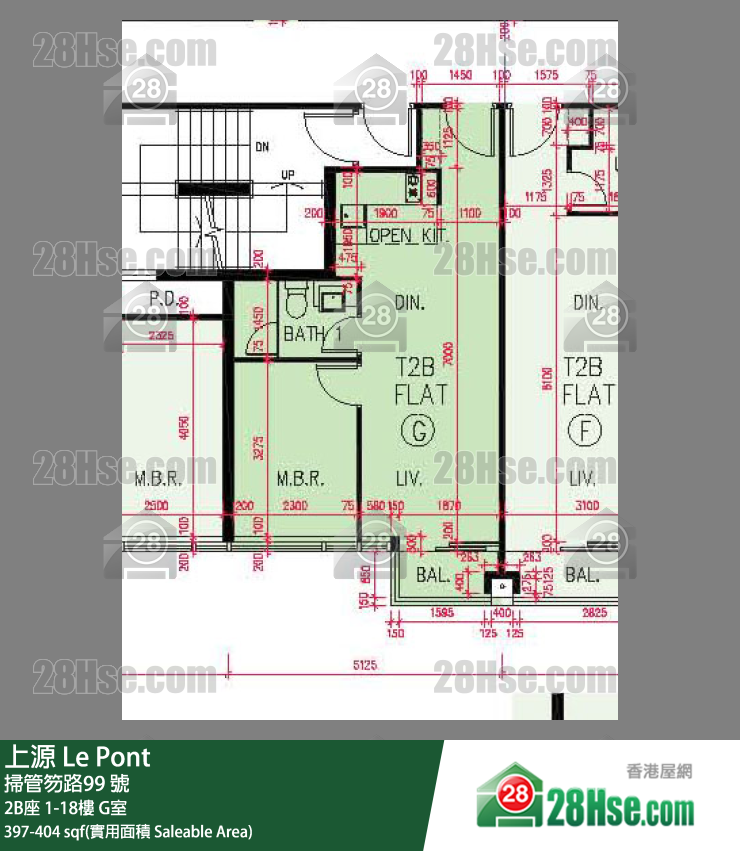 上源 单位平面图(由 28Hse 提供)