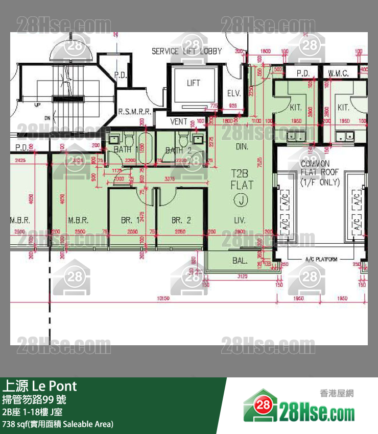 上源 单位平面图(由 28Hse 提供)