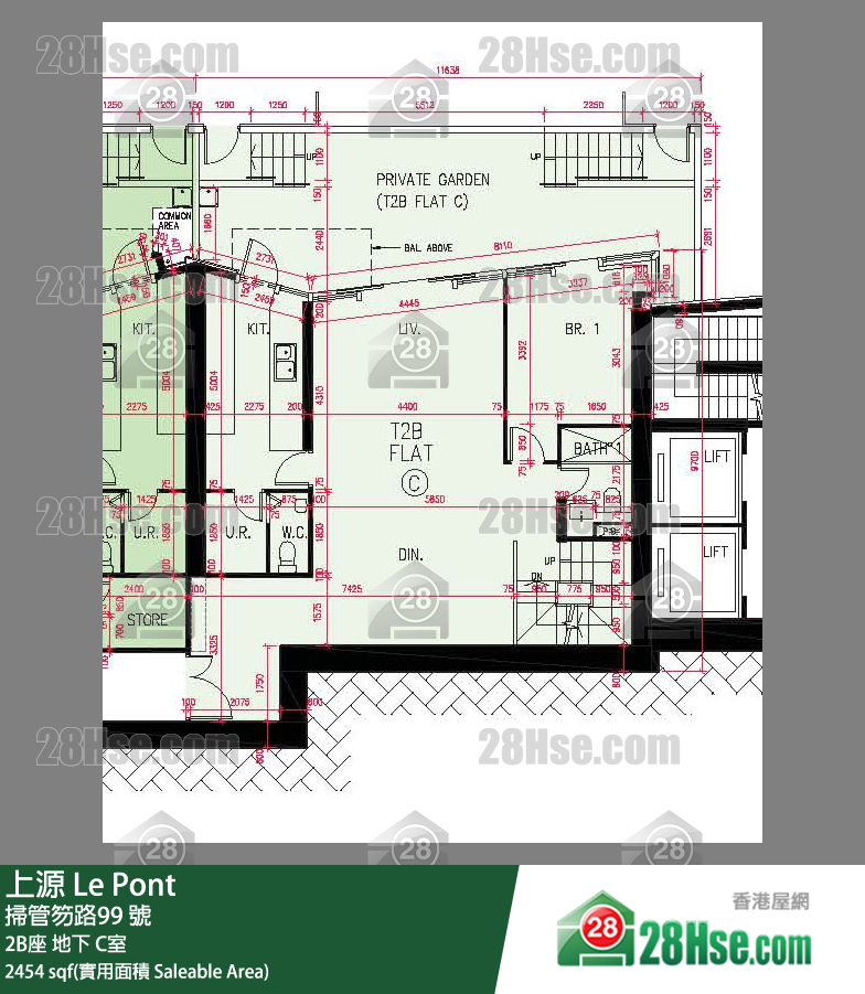 上源 大廈 2B座 C室 平面圖