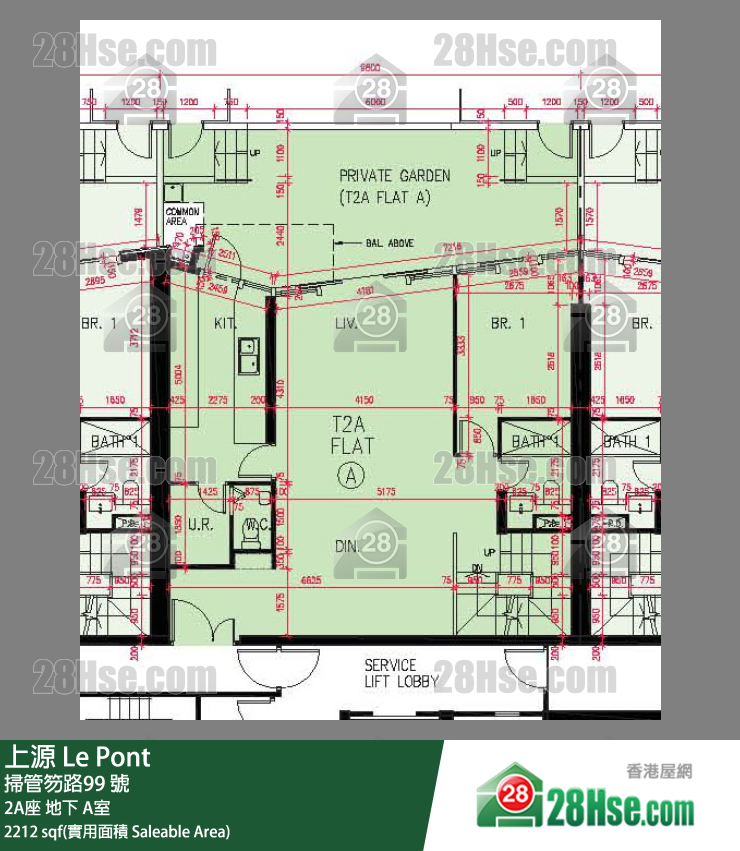 上源 大廈 2A座 A室 平面圖