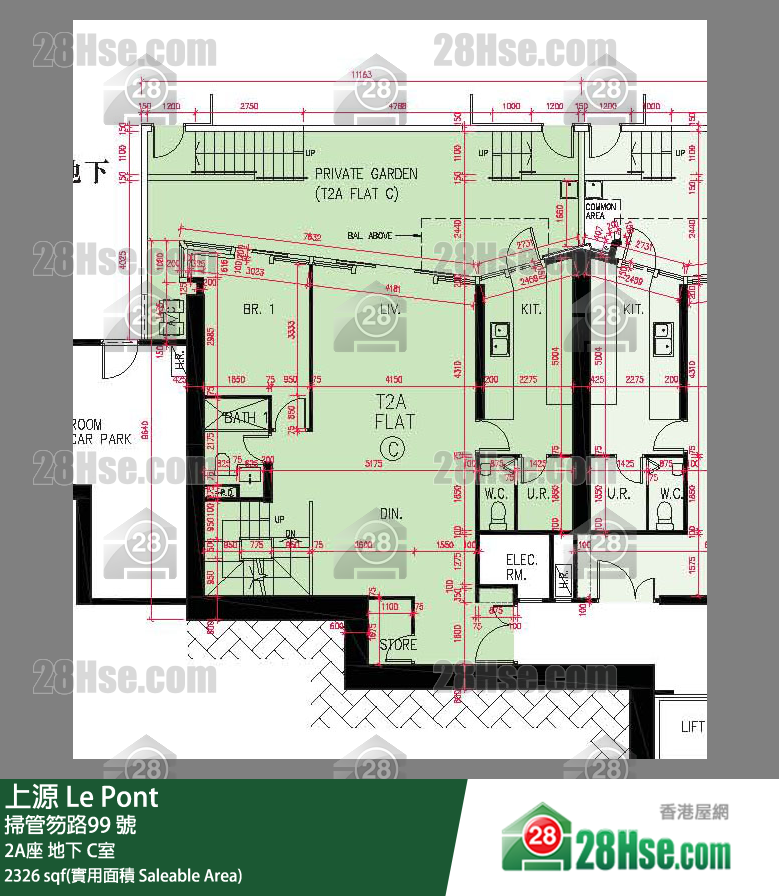 上源 大廈 2A座 C室 平面圖