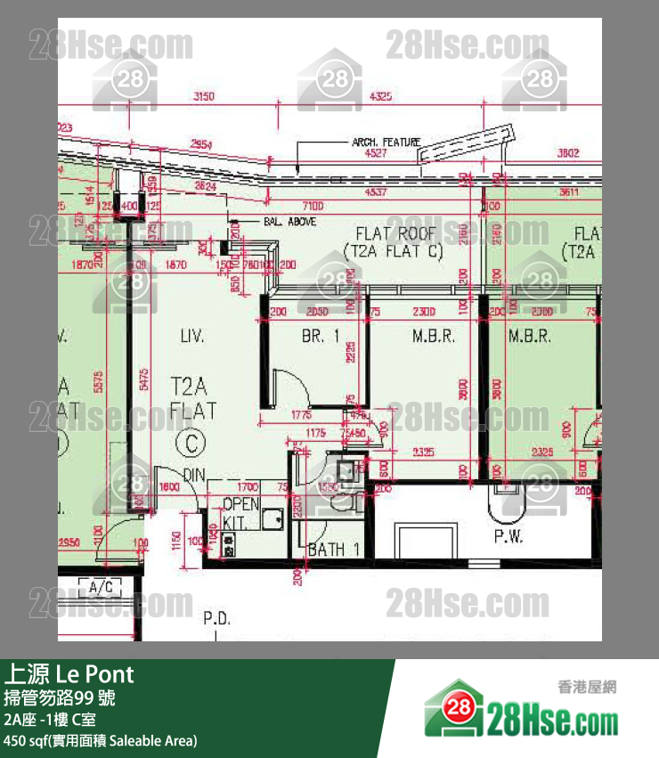 上源 大厦2A座UG楼 C室 平面图
