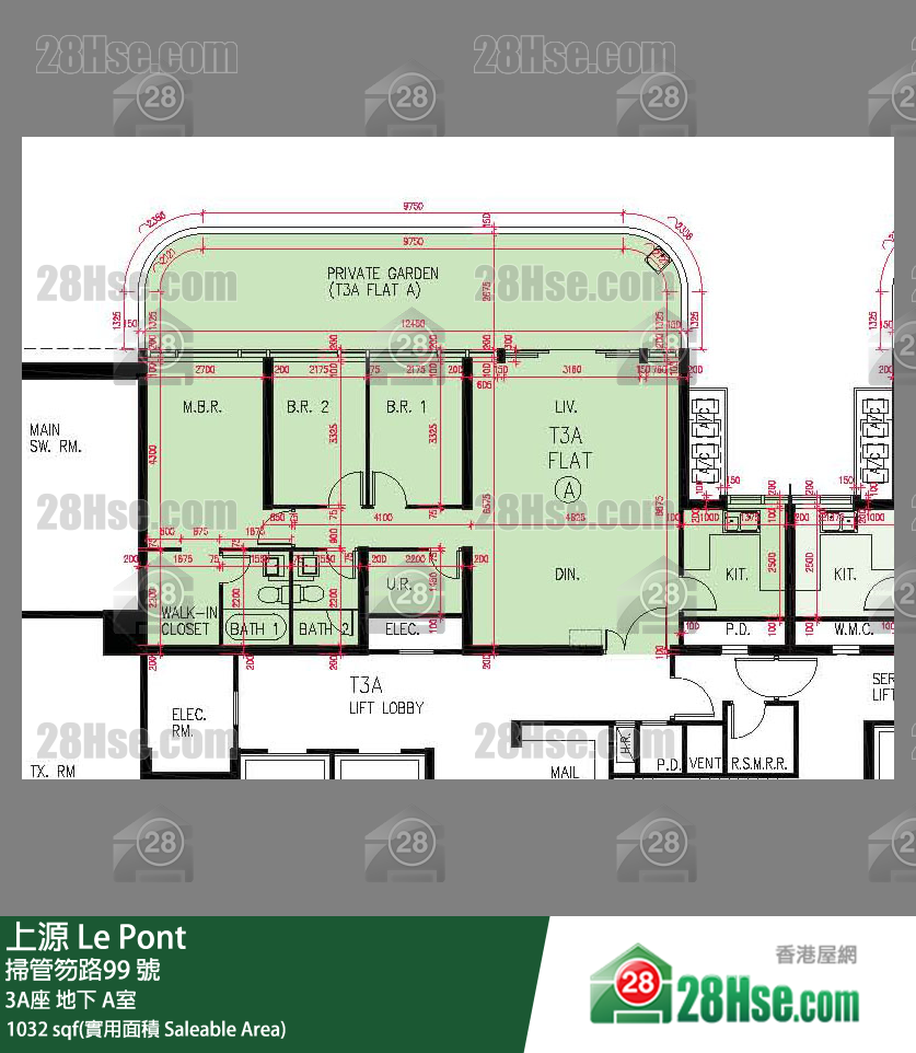 上源 大廈 3A座 A室 平面圖