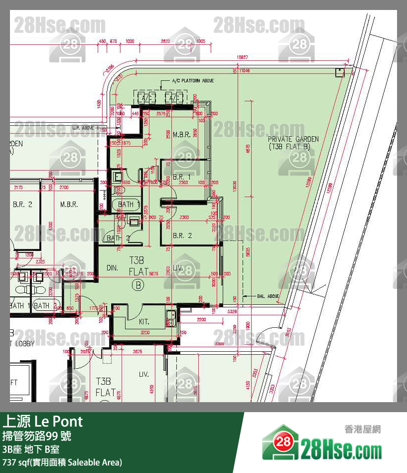 上源 单位平面图(由 28Hse 提供)