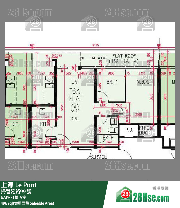 上源 大厦 6A座 UG楼 A室 平面图