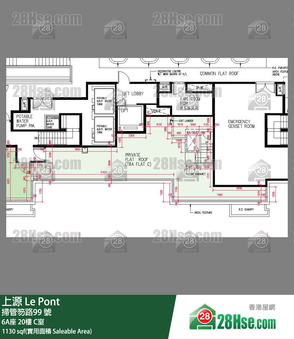 上源 大廈 6A座 20樓 C室 平面圖