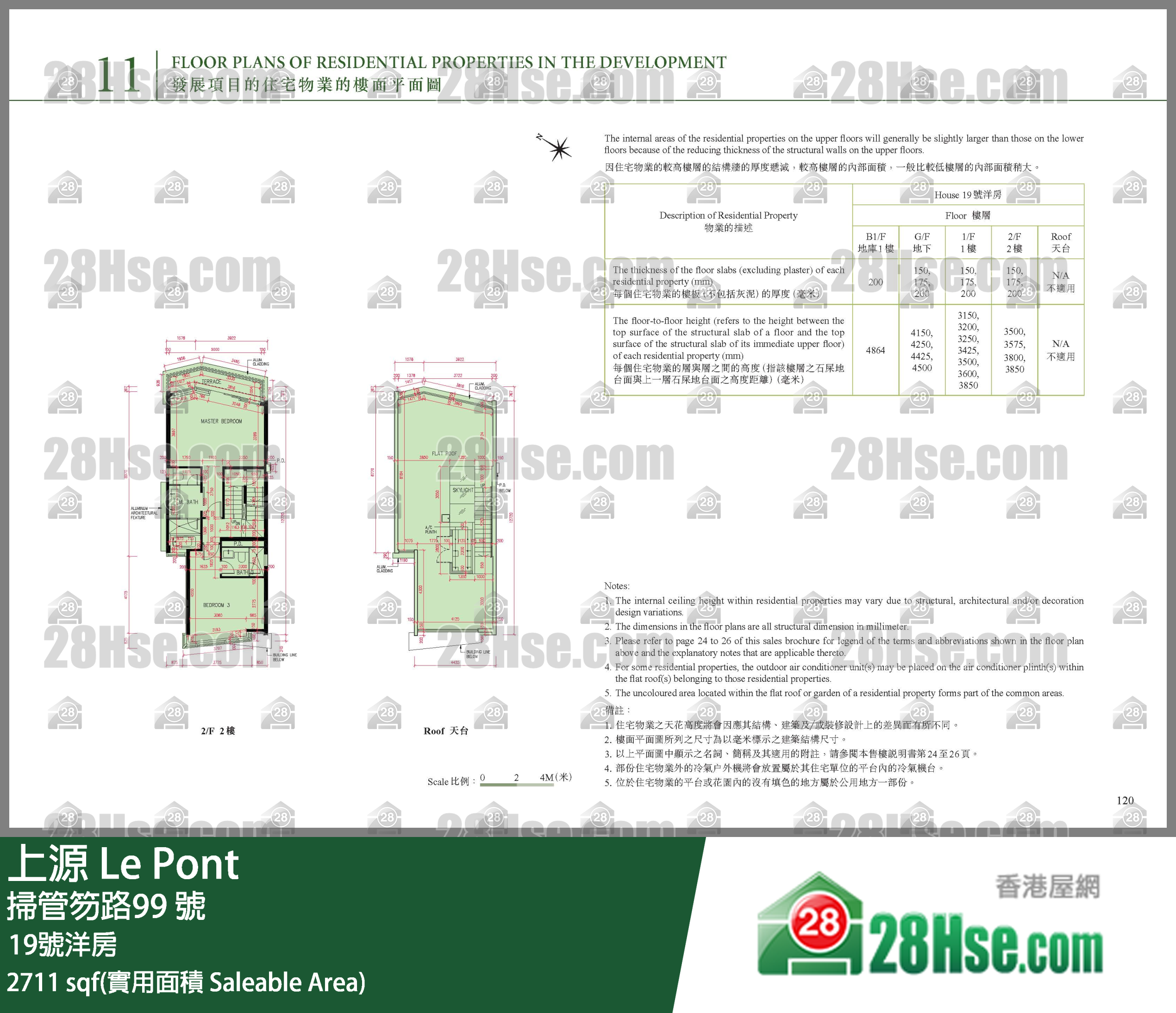 Le Pont Unit FloorPlan (Provided by 28Hse)
