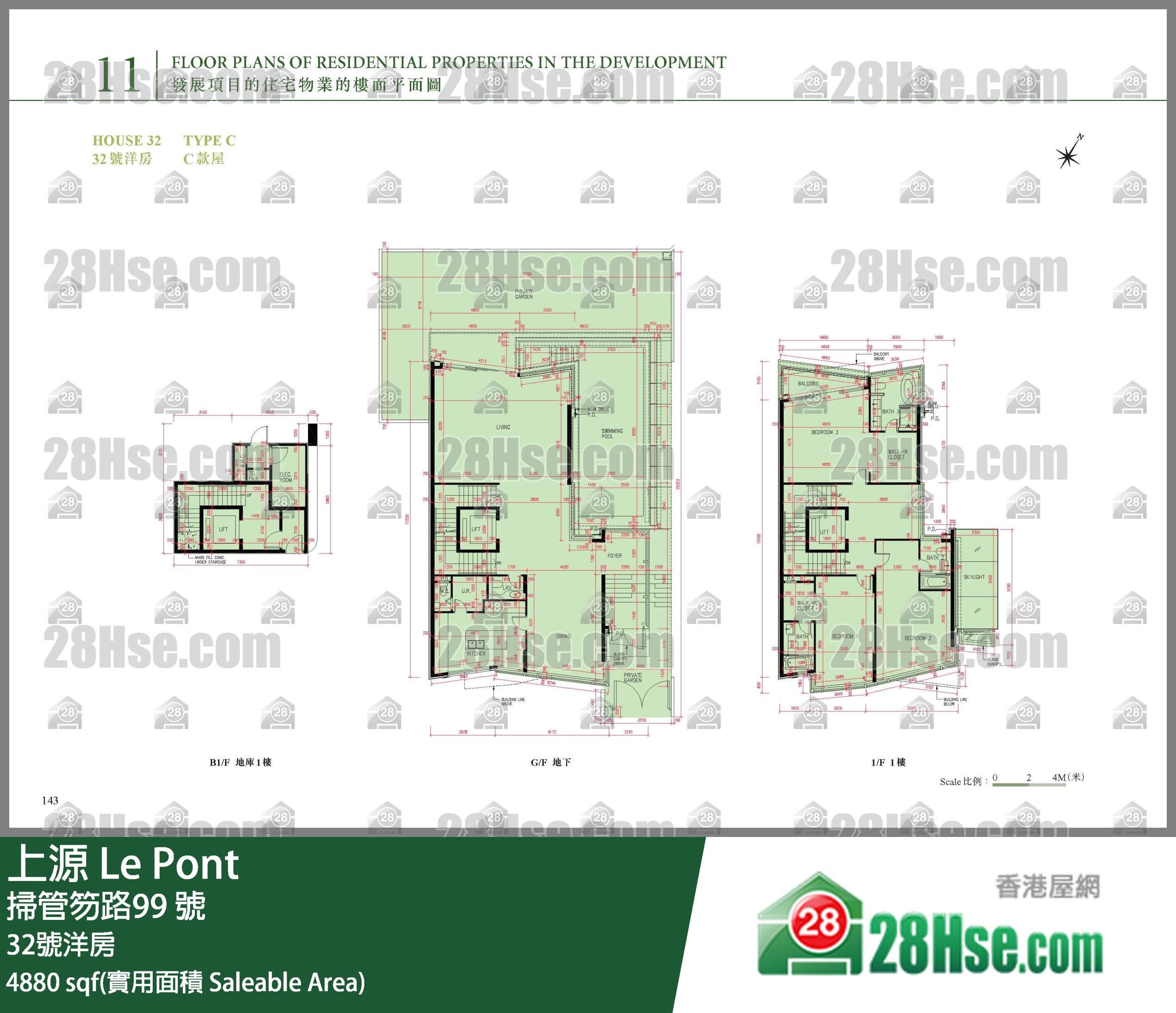 Le Pont Unit FloorPlan (Provided by 28Hse)