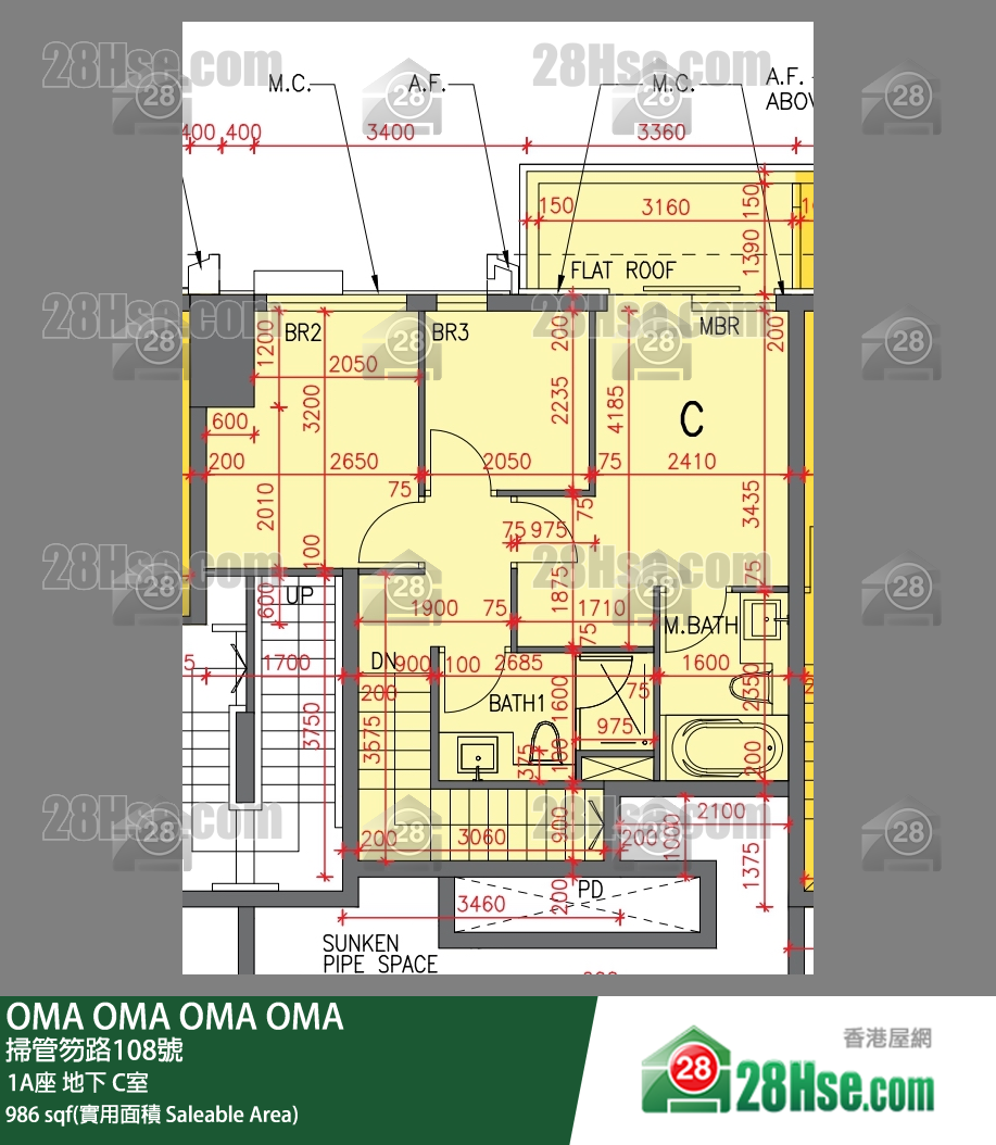 OMA OMA 1A座地下 C室 平面圖