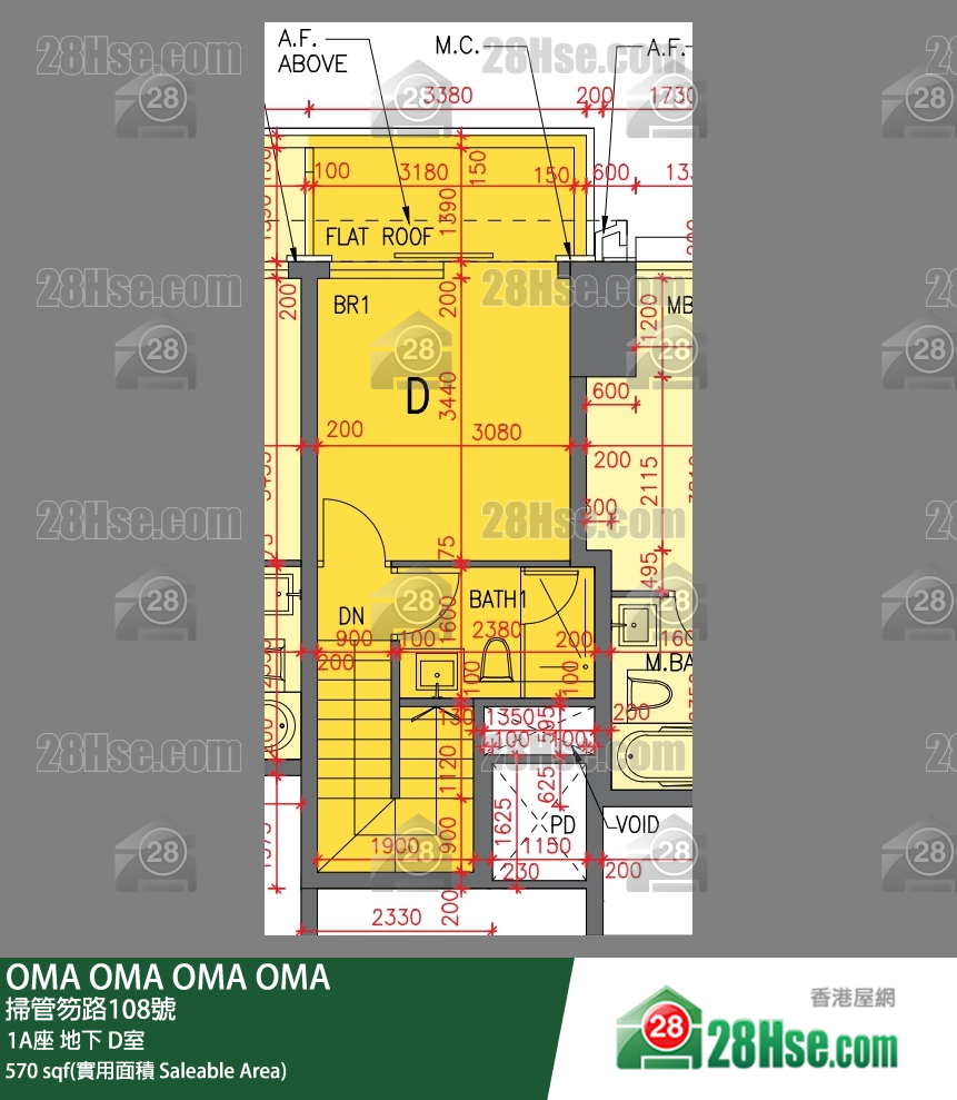 OMA OMA 1A座地下 D室 平面圖
