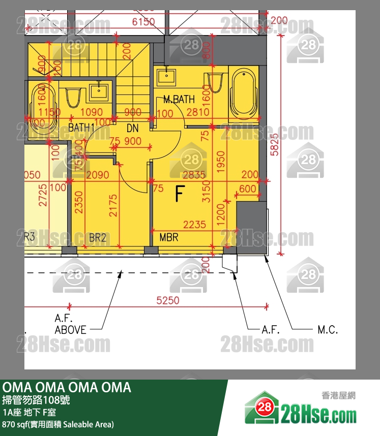 OMA OMA 1A座地下 F室 平面圖