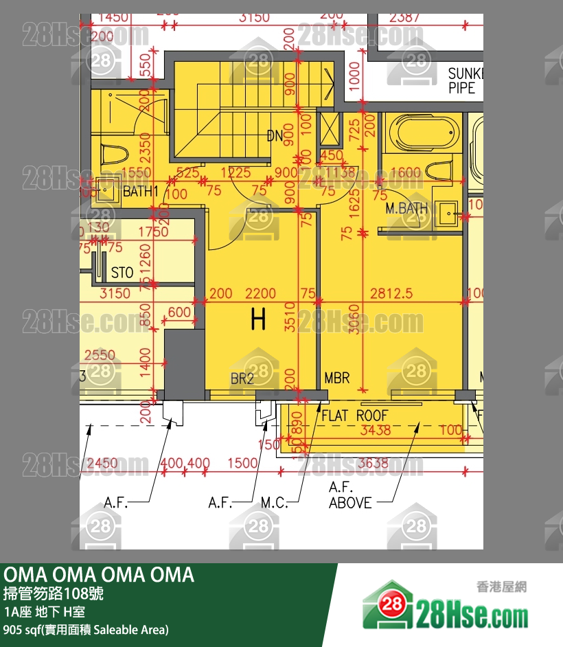 OMA OMA 1A座 H室 平面图