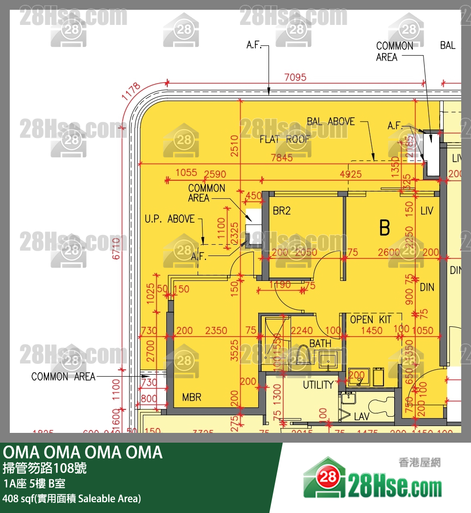 OMA OMA 1A座 5楼 B室 平面图