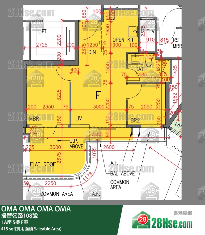 OMA OMA 1A座 5楼 F室 平面图