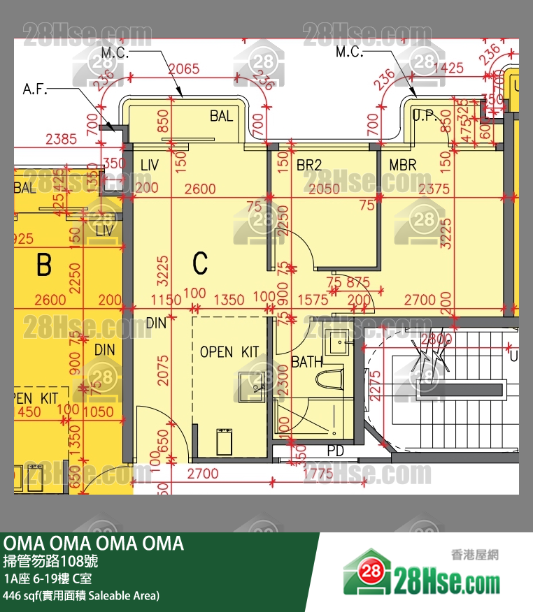 OMA OMA 1A座 17樓 C室 平面圖