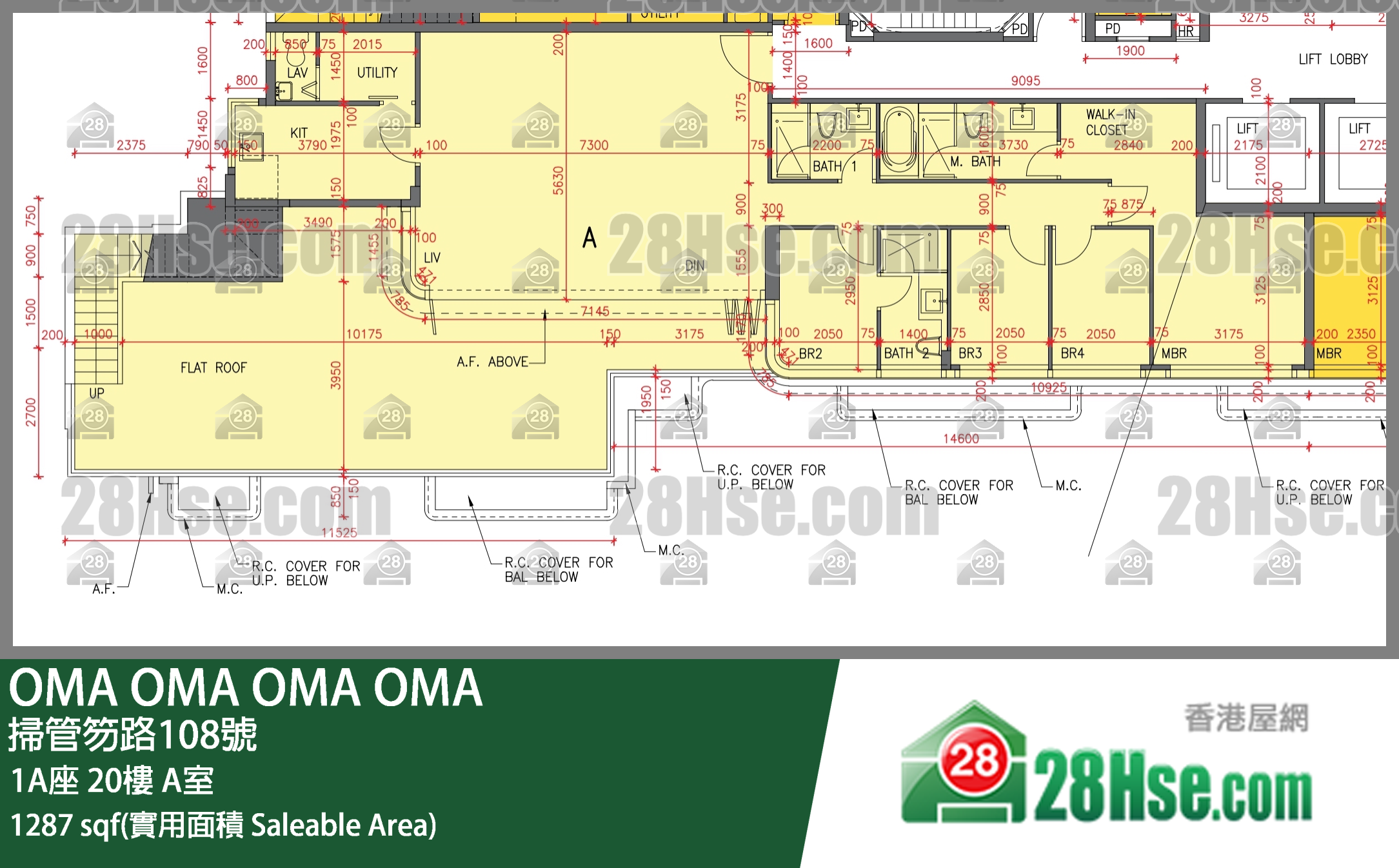 OMA OMA, Flat A, 20/F, Of Tower 1a FloorPlan