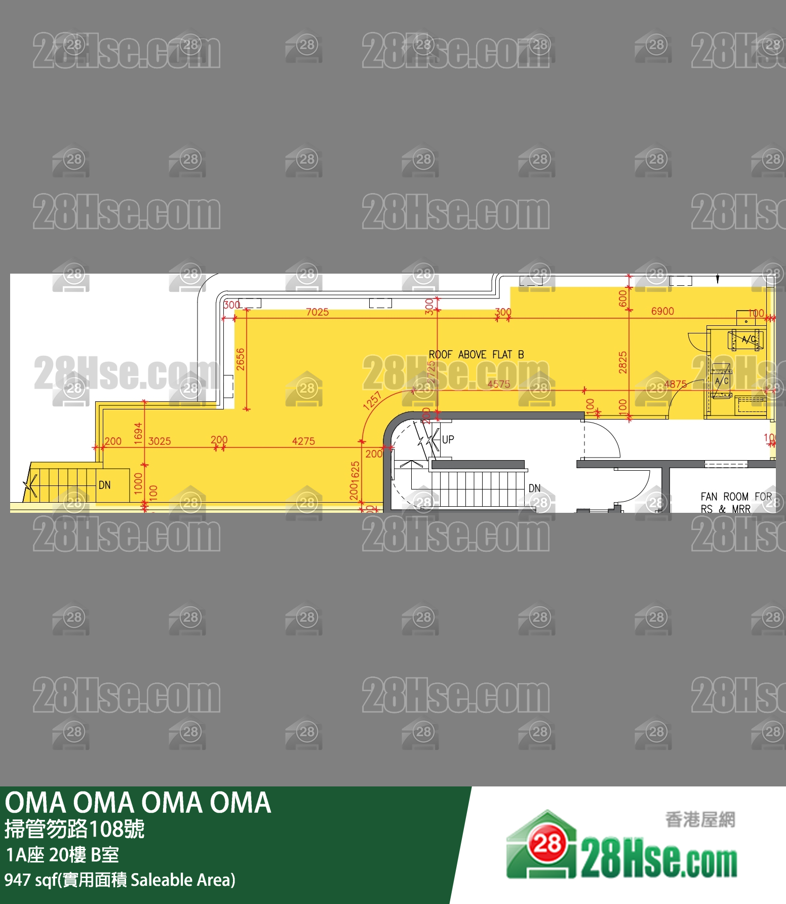 OMA OMA 1A座 20楼 B室 平面图