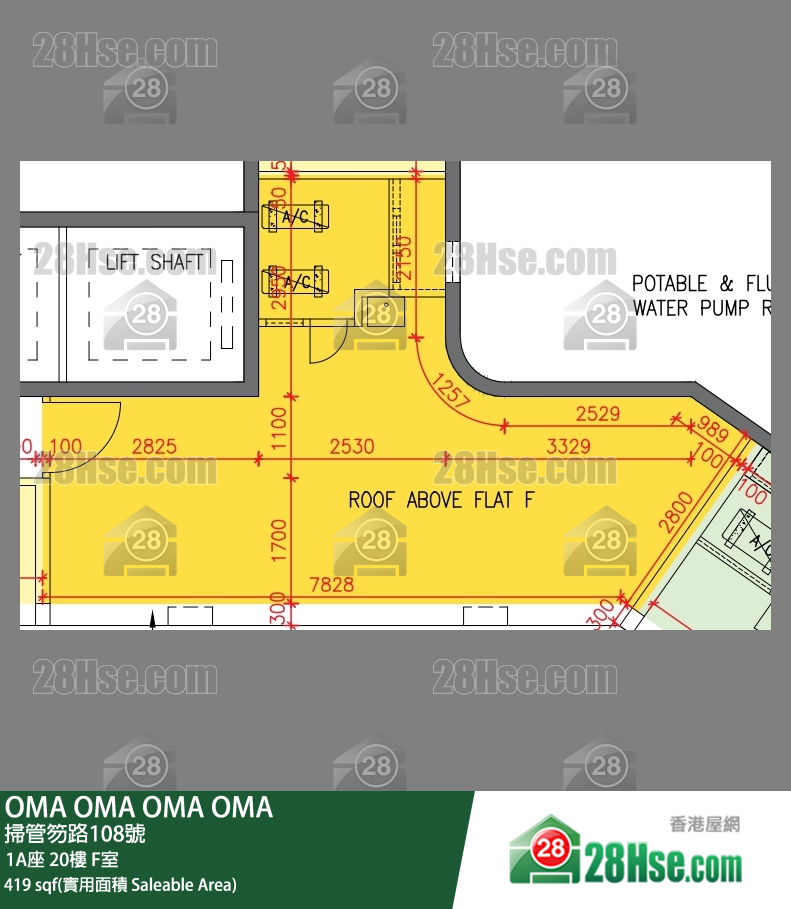 OMA OMA 1A座 20楼 F室 平面图