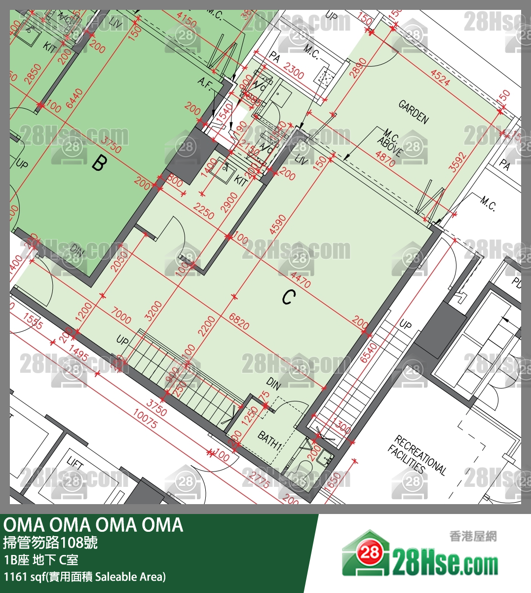 OMA OMA 1B座地下 C室 平面圖