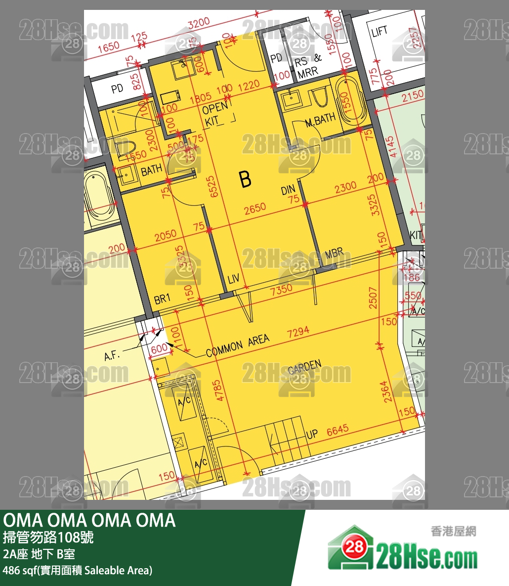 OMA OMA 2A座 B室 平面图