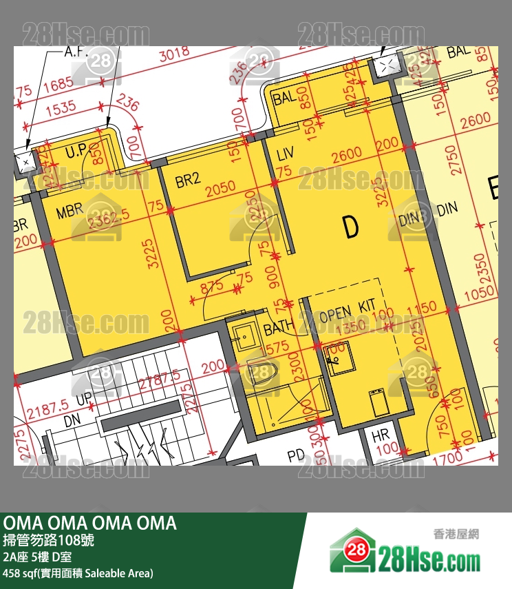 OMA OMA 2A座 5楼 D室 平面图