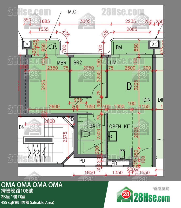 OMA OMA 单位平面图(由 28Hse 提供)