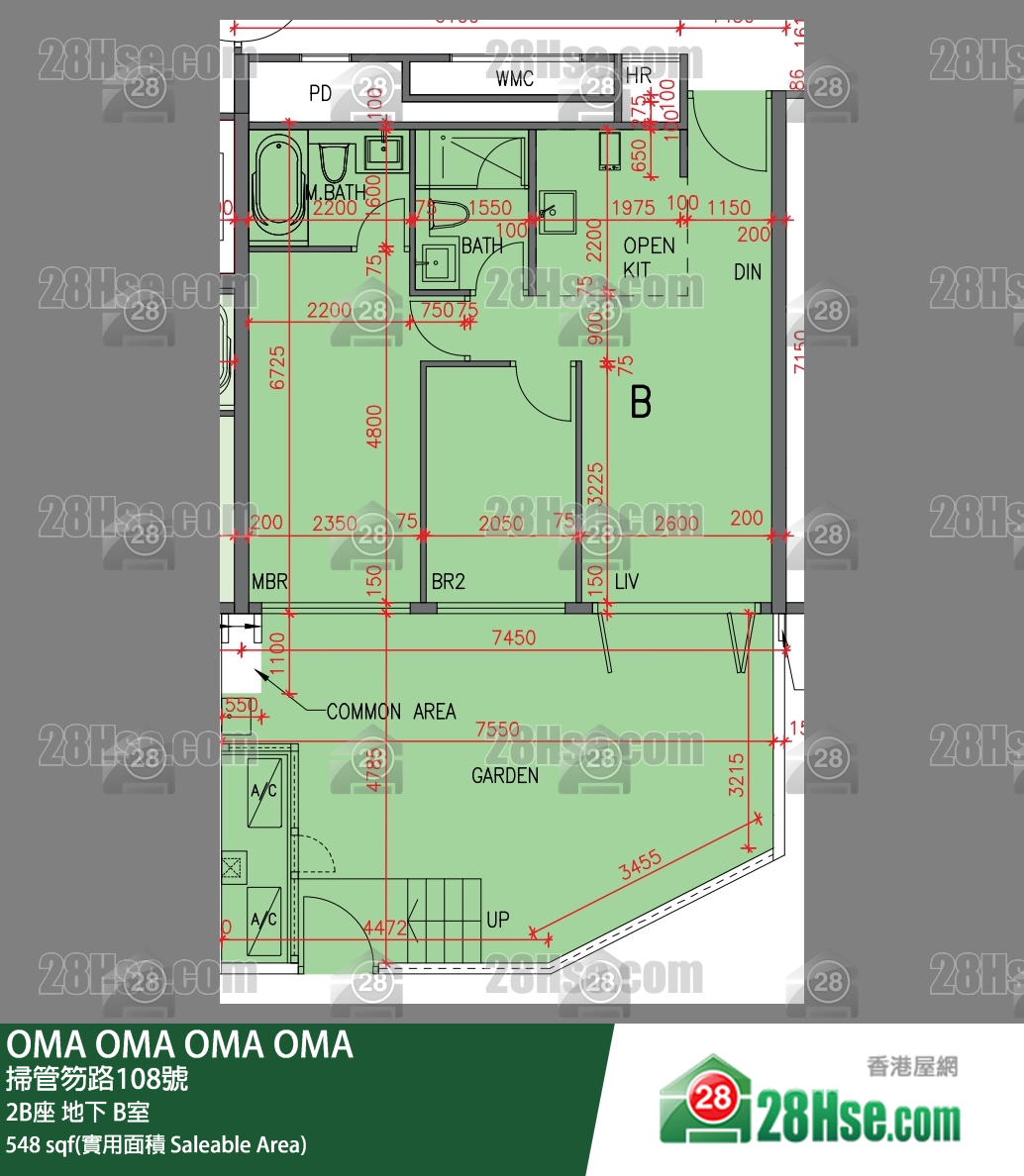OMA OMA 2B座 B室 平面图