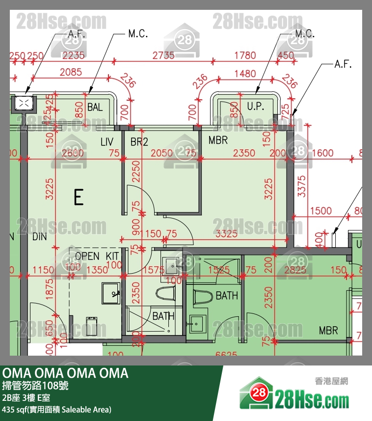 OMA OMA 单位平面图(由 28Hse 提供)