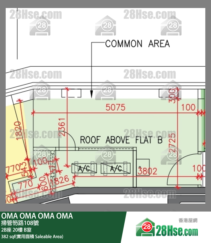OMA OMA 2B座 20楼 B室 平面图
