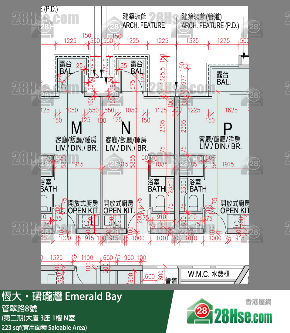 缇岸 (第二期)大厦 3座 1楼 N室 平面图