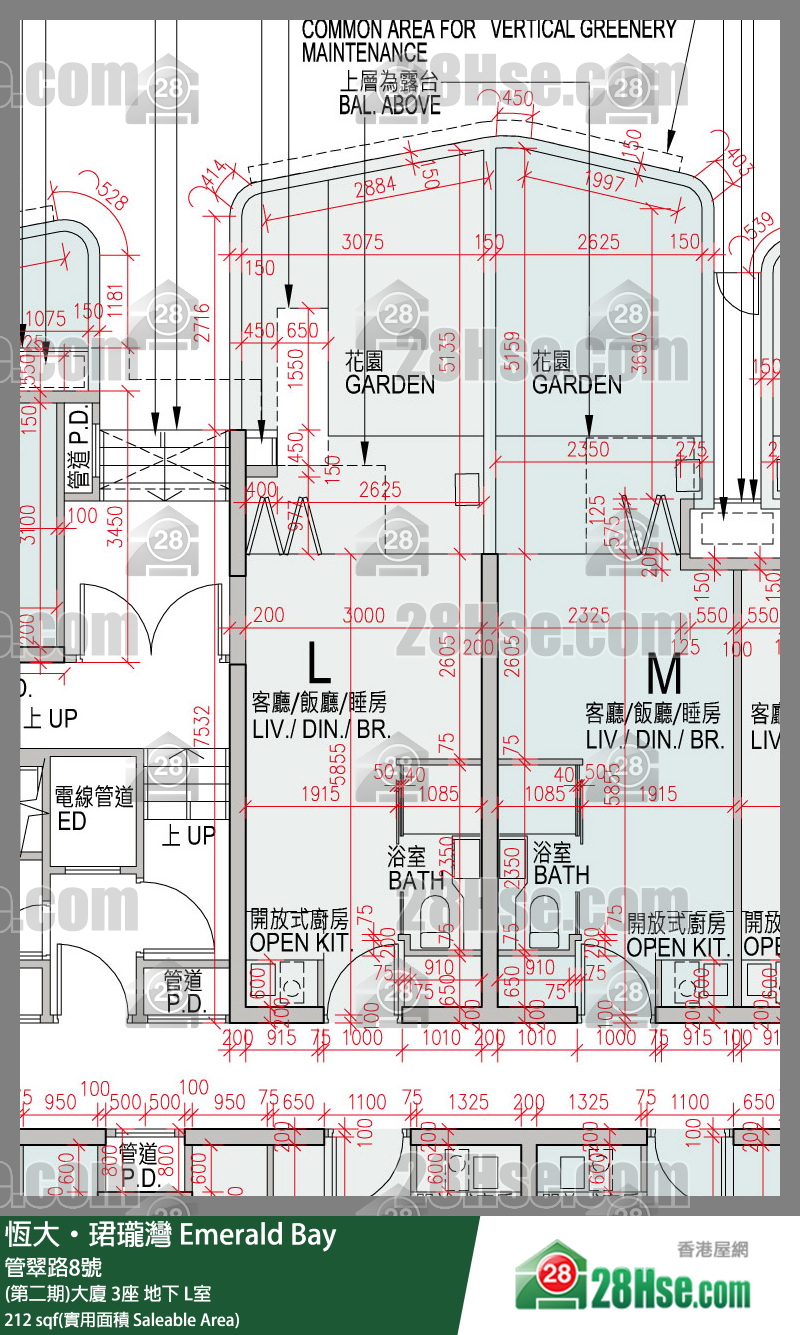 缇岸 (第二期)大厦 3座 L室 平面图