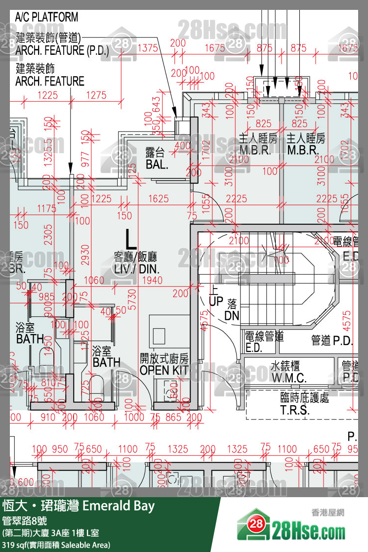缇岸 (第二期)大厦 3A座 1楼 L室 平面图
