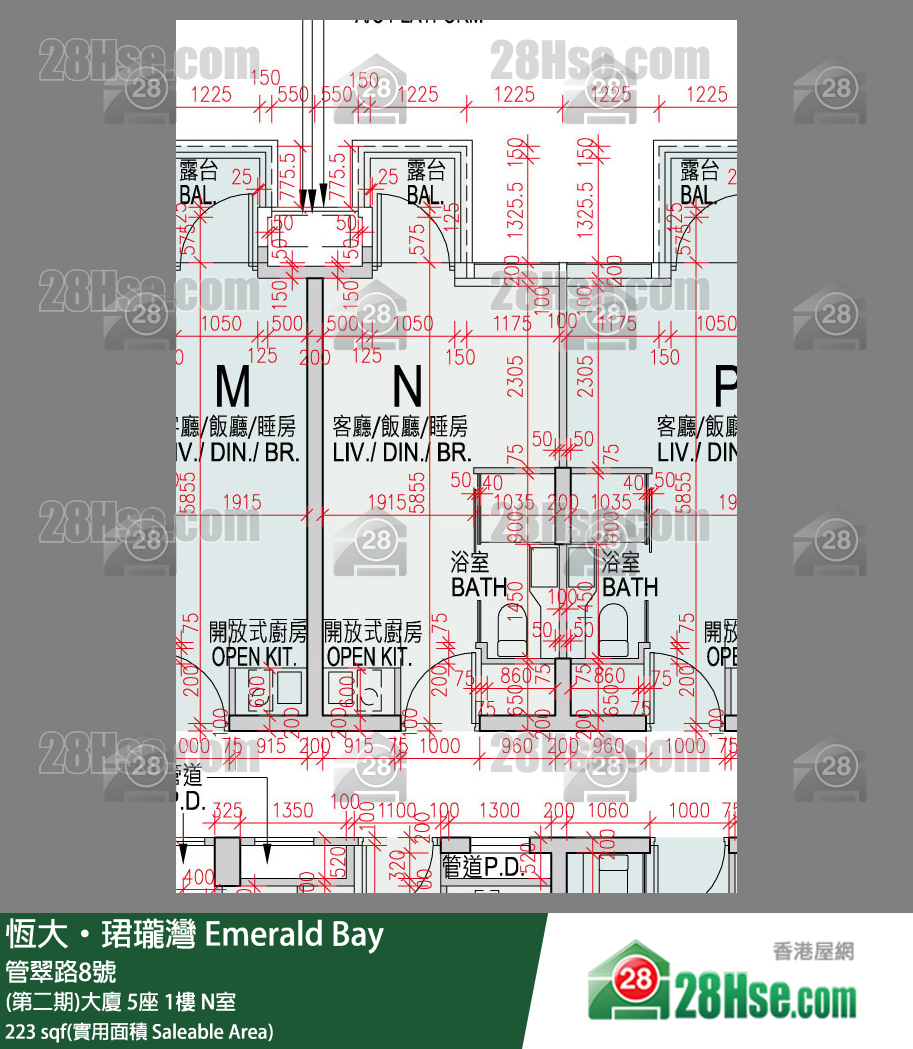 缇岸 (第二期)大厦 5座 1楼 N室 平面图