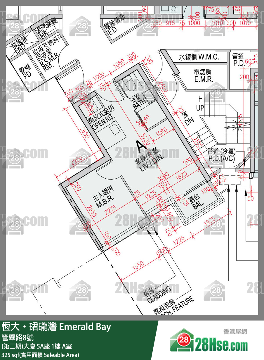 缇岸 (第二期)大厦 5A座 1楼 A室 平面图
