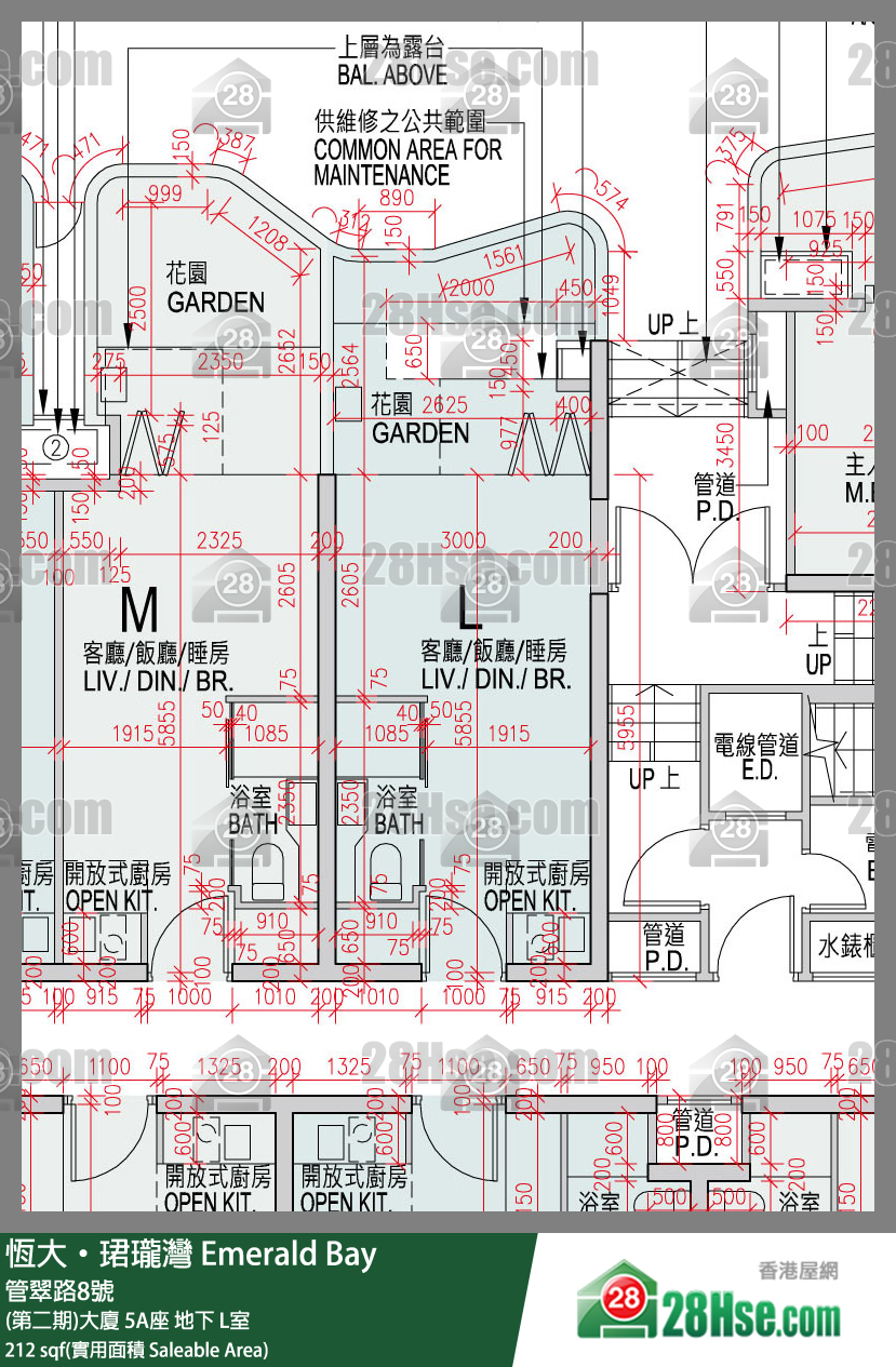 缇岸 (第二期)大厦 5A座 L室 平面图