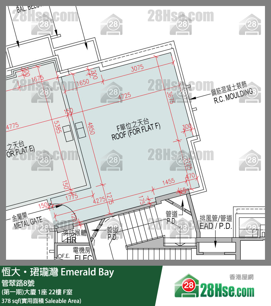 缇岸 (第一期)大厦 1座 22楼 F室 平面图