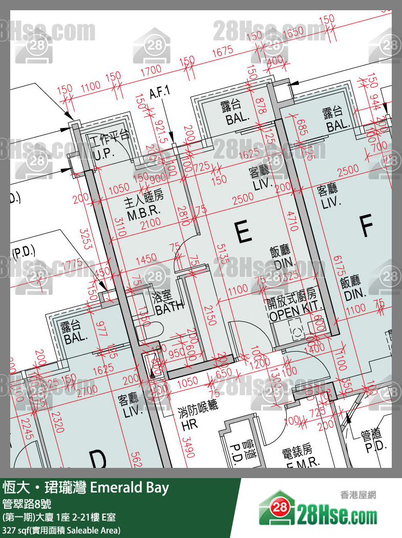Ocean Camino Unit FloorPlan (Provided by 28Hse)
