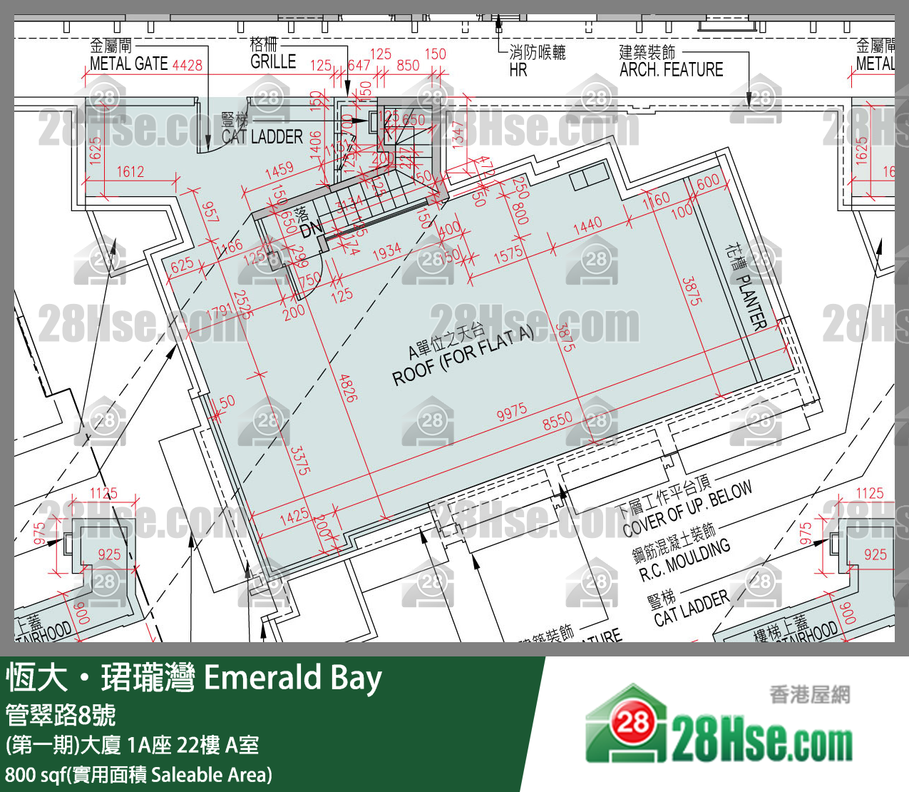缇岸 (第一期)大厦 1A座 22楼 A室 平面图