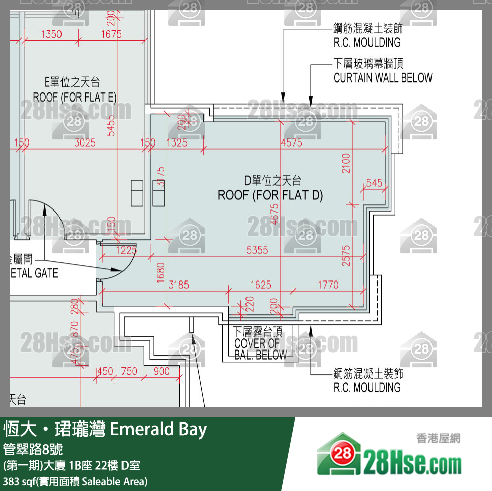 缇岸 (第一期)大厦 2A座 22楼 D室 平面图