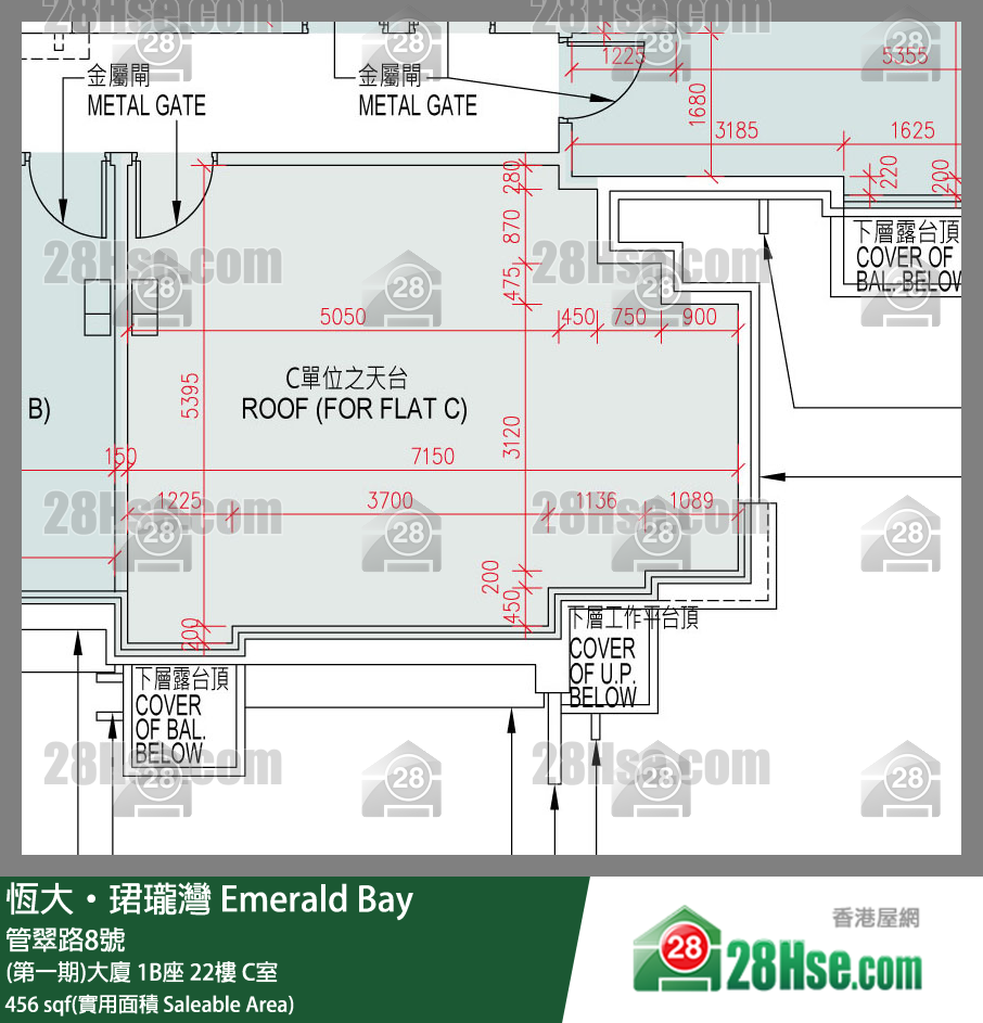 缇岸 (第一期)大厦 2A座 22楼 C室 平面图