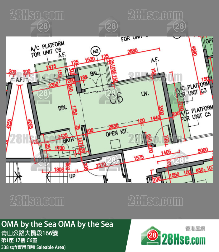 OMA by the Sea 第1座 17楼 C6室 平面图