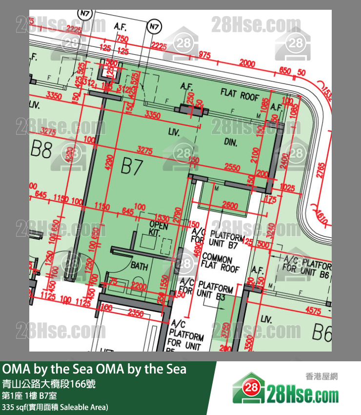 OMA by the Sea 第1座 1楼 B7室 平面图