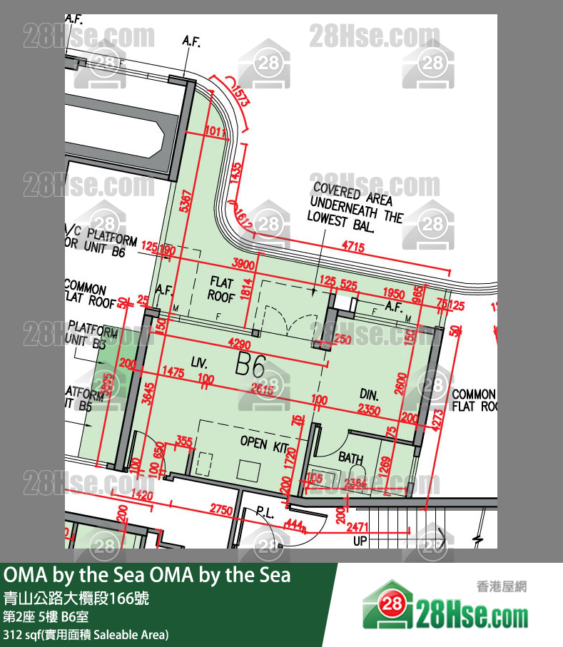 OMA by the Sea, Flat B6, 5/F, Tower 2 FloorPlan