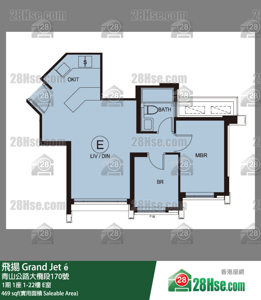 飛揚 1期 1座 3樓 E室 平面圖